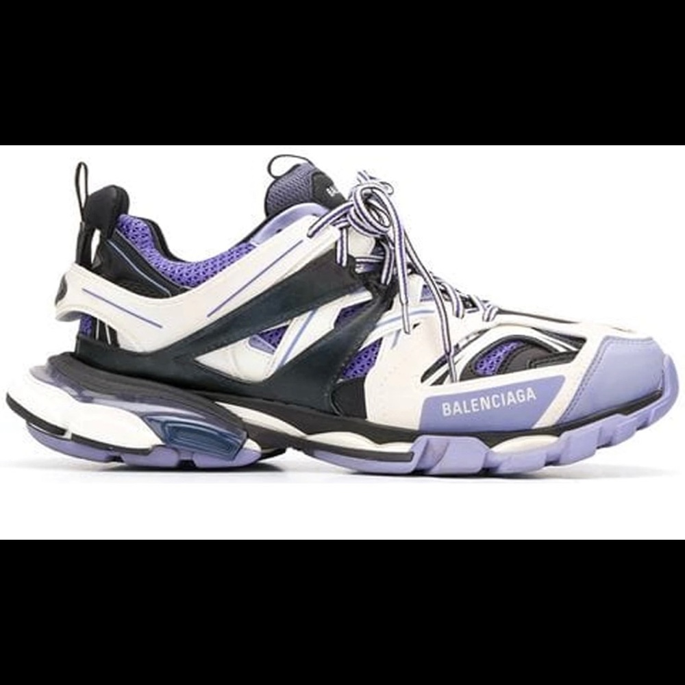 BALENCIAGA WOMEN TRACK SNEAKER IN PURPLE / BLACK